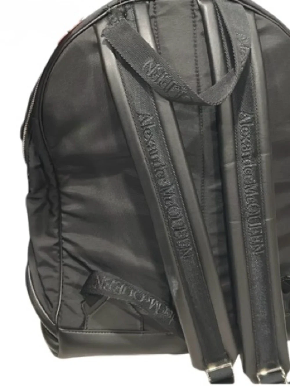 Alexander McQueen Harness Backpack – Black Nylon & Leather Trim Made in Italy